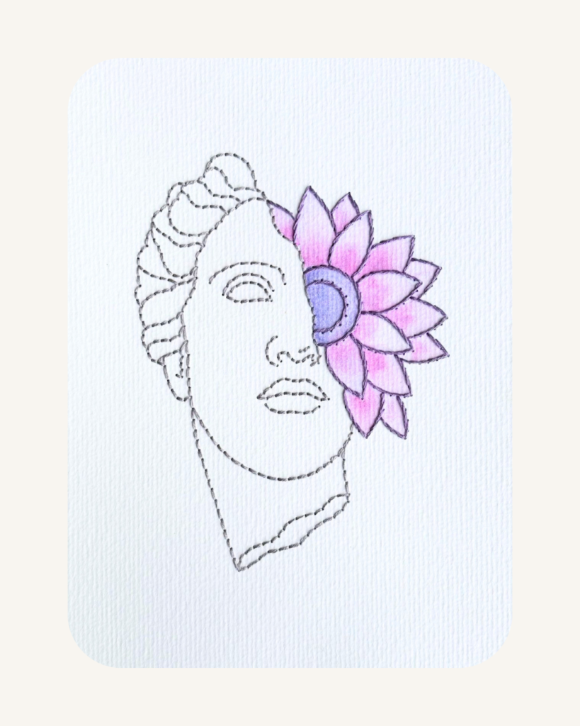 Estátua Floral